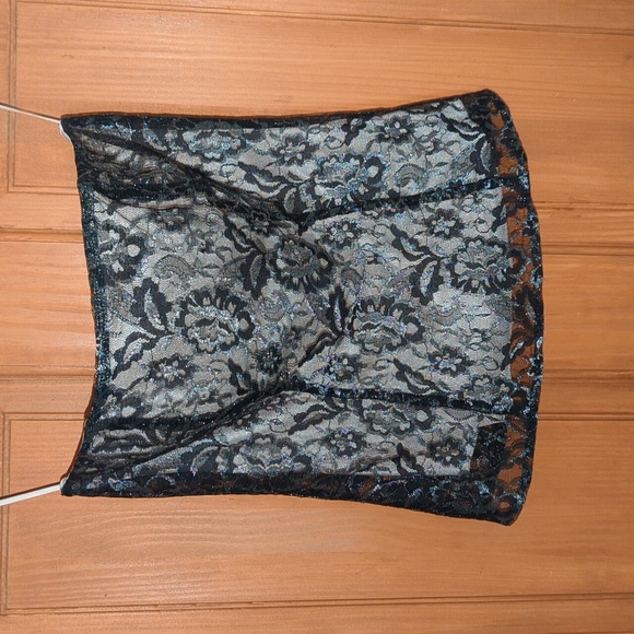 Black lace strapless top - Express - Picture 1 of 4